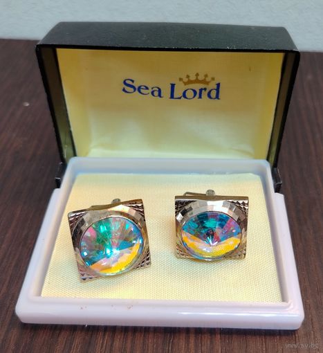 Винтажные запонки Sea Lord в красивой  презентабельной коробочке