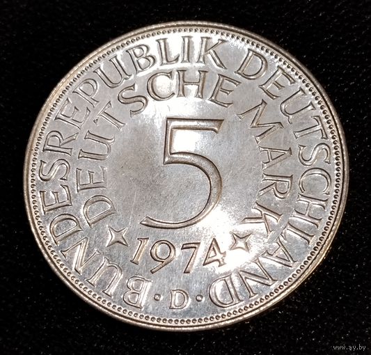 5 марок 1974 г. D Смотрите другие лоты с 1 рубля.