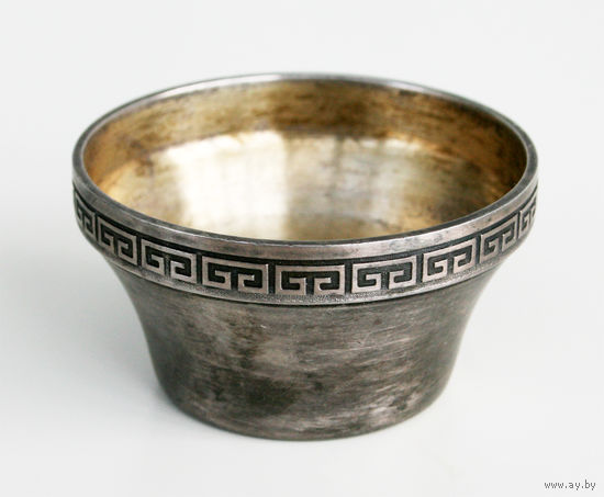 Солонка, серебро 916 пробы, позолота, СССР, Таллин, 1968 г.
