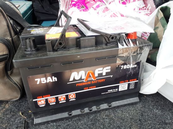 Автомобильный аккумулятор MAFF Premium 75 Ah 780 A