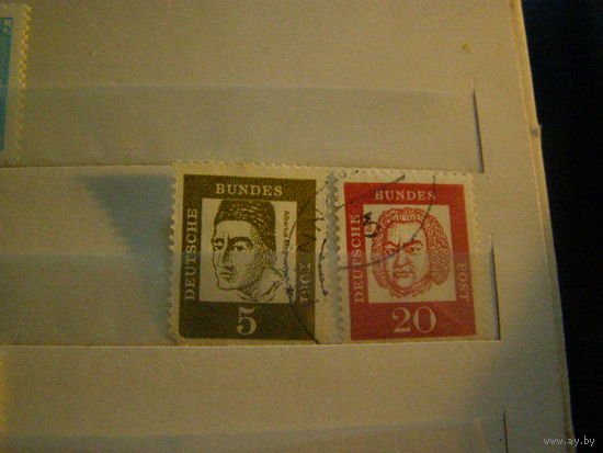 Германия  1961 Известные немцы БАХ