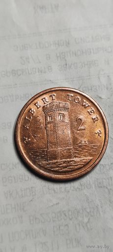 Остров Мэн 2 пенни 2016