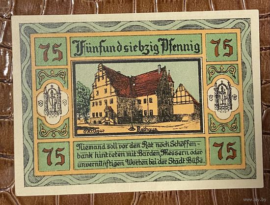 Нодгельд 75 пфеннигов 1921 год. Акен. Веймарская республика