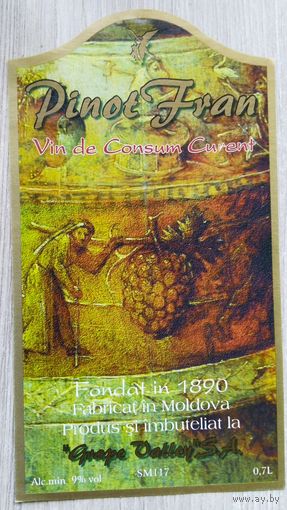 Этикетка винная.Молдавия. 1998-2006 г.00230
