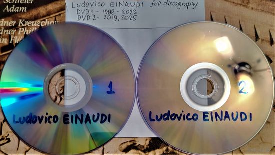 DVD MP3 дискография Ludovico EINAUDI 1988-2025 - (New age, Ambient, Neoclassical) -2 DVD