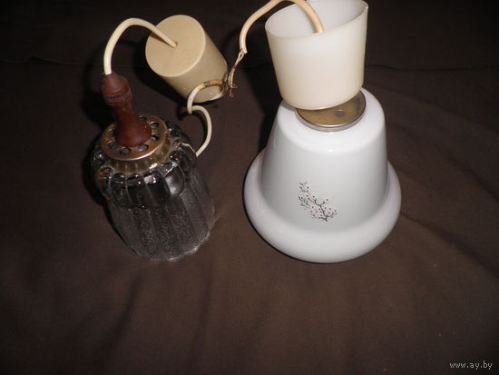 Светильники потолочные 2 шт.,времён СССР.С рубля.