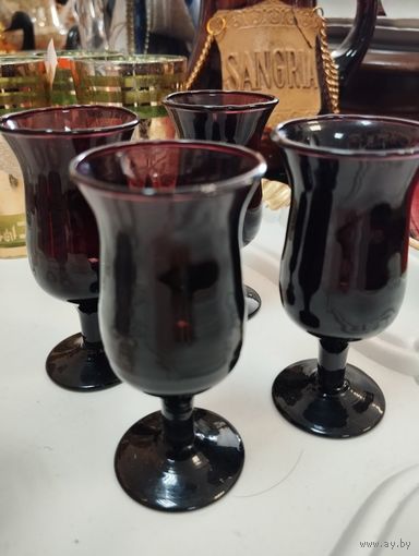 Рюмки марганцевые стекло 4 шт