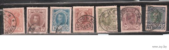 Россия-1913 (Заг.109-119)  гаш.,  20-й выпуск, 300-летие Романовых, 7 марок