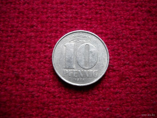 ГДР 10 пфеннигов 1968 г.