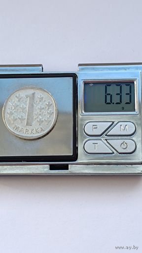 1 марка  1965 года Финляндия - (Suomi) (1963 - 2001). Гурт -'*** SUOMI FINLAND *** SUOMI FINLAND'. Серебро 350. Монета не чищена. 930