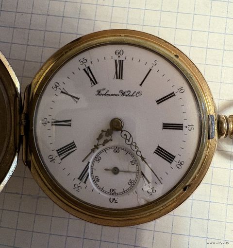 Часы карманные Fischmann Watch Co . Швейцария . На ходу