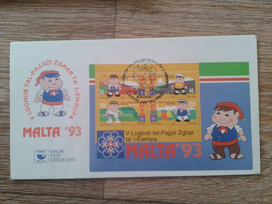 Мальта 1993 КПД спорт, блок Mi-8,0 евро