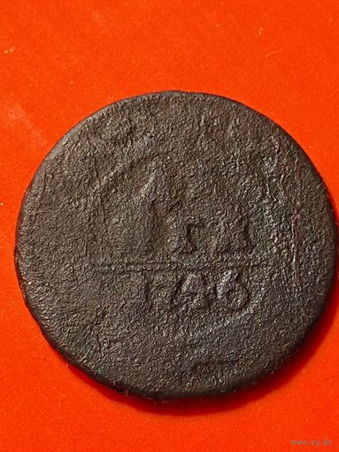 Денга 1746 г. Елизавета Петровна, без мц.(2)