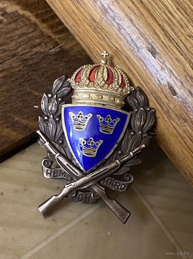 Знак "ЗА ОТЛИЧНУЮ СТРЕЛЬБУ" (ШВЕЦИЯ, 1930-40-е годы) серебро, бронза
