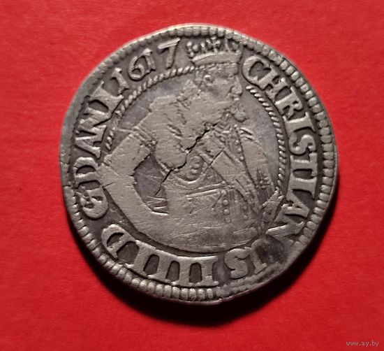 Датская марка 1617 г. Христиан IV