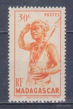 [938] Французские колонии. Мадагаскар 1946. Абориген.30с. МLН