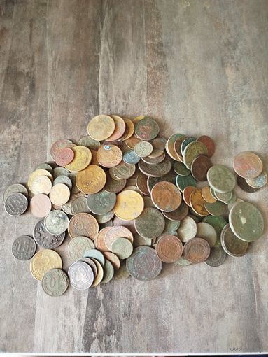 Лот старых монет 180 шт,с рубля