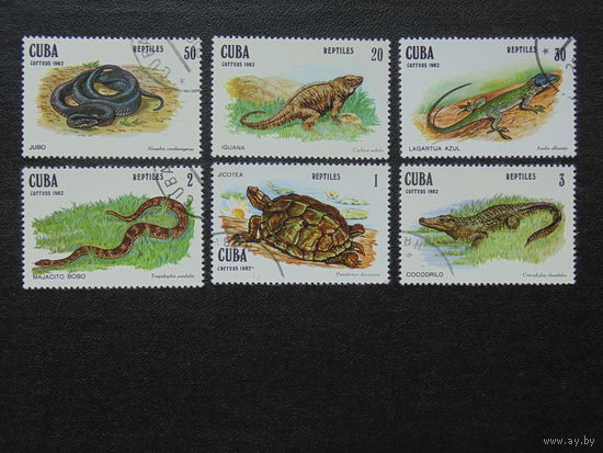 Куба 1982г. Фауна.