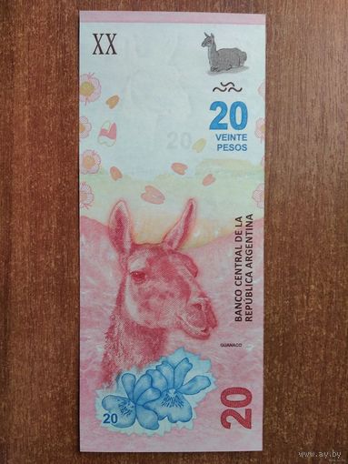 Аргентина 20 песо 2017 UNC