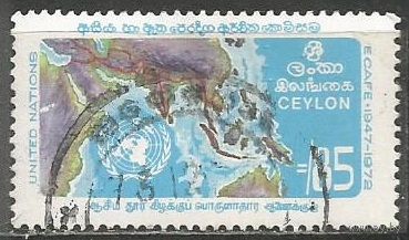 Цейлон. 25 лет женской комиссии для Азии. 1972г. Mi#424.