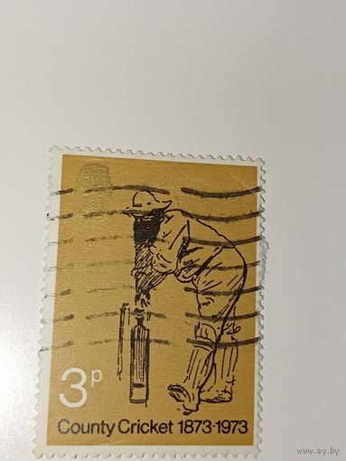 Великобритания 1973 Столетие крикета графств (1873-1973).