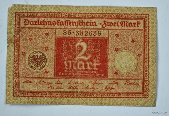 1920 год 2 марки Германия