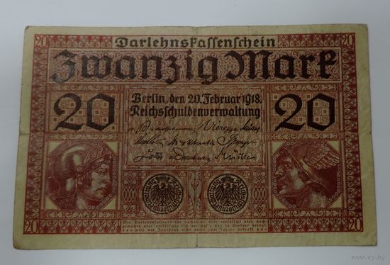 20 марок 1918 г. Германия