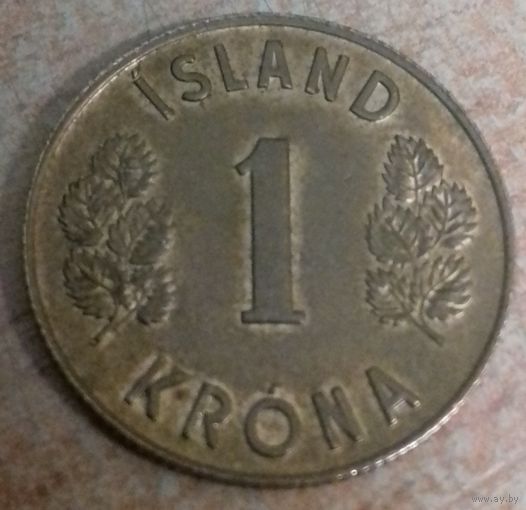Исландия 1 крона 1975