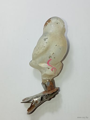 Ёлочная игрушка - Воробей , СССР