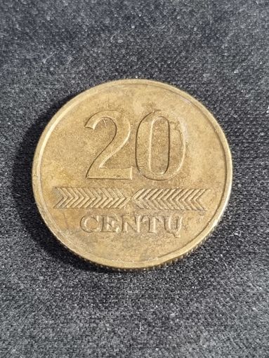 Литва 20 центов 1997