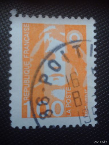 Франция. Стандарт. 1990г. гашеная