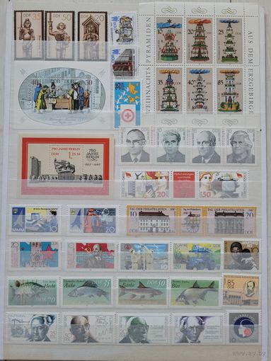 С 1 руб. Годовой набор марок Гдр за 1987 г. Чистые