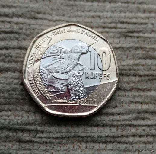 Werty71 Сейшелы 10 рупий 2018 Черепаха Сейшельские острова Биметалл Блеск