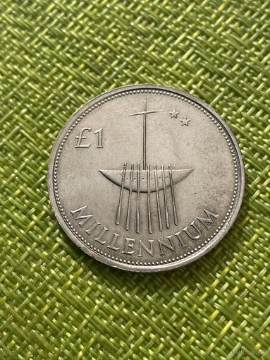 Ирландия 1 флорин 2000 г ( Миллениум )