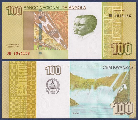 Ангола, 100 кванза 2012 г., P-153a, UNC