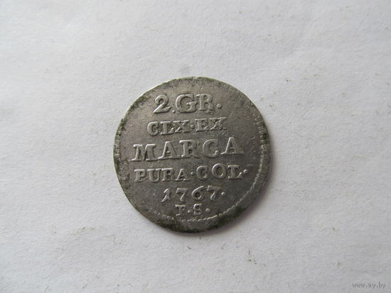 2 ГРОША ВКЛ 1767.