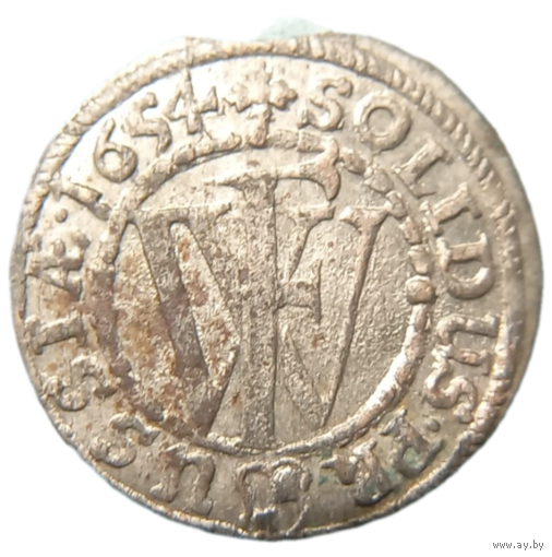 Солид 1654 г. Фридрих Вильгельм из старой коллекции