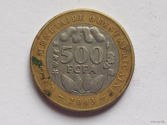Западная Африка 500 франков 2003 г.