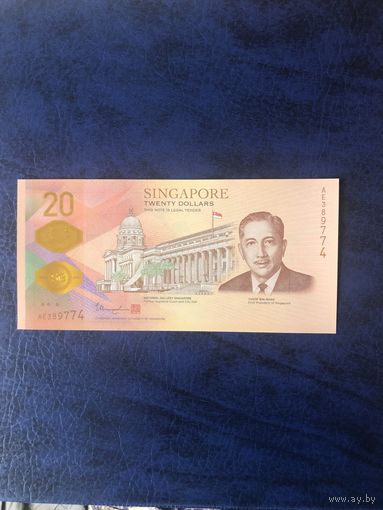 20 дол Сингапур полимер юбилейная