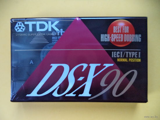 Аудиокассета TDK DS-X 90. Идеальное состояние, из блока, в коллекцию.