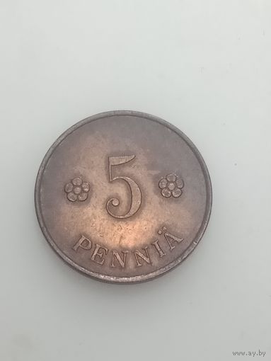 Финляндия 5 пенни 1921 года .