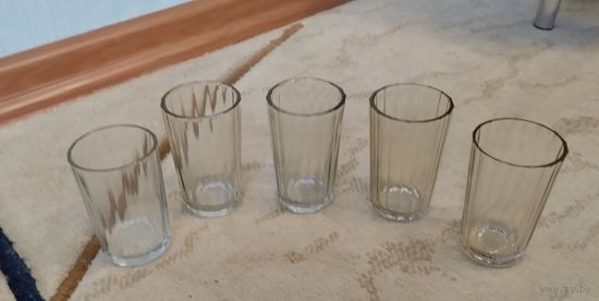 Стограмовики СССР граненые 5 шт одним лотом клейма