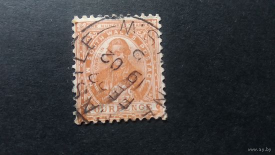 ВЕЛИКОБРИТАНИЯ Новый Южный Уэльс\205вк\ 1902 стандарт SG317 зуб.12х11.5
