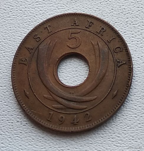 Британская Восточная Африка 5 центов, 1942 "SA" - Претория 7-12-27