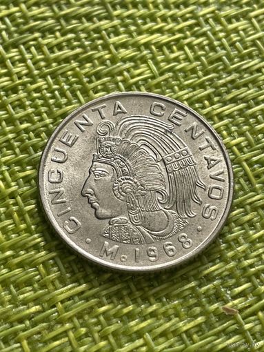 Мексика 50 сентаво 1968 г ( ИНДЕЕЦ Южная Латинская Америка Мехико )