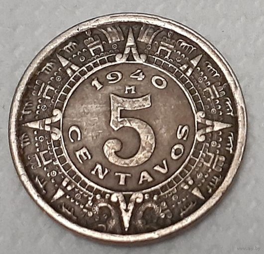 Мексика 5 сентаво, 1940 (10-2-3)
