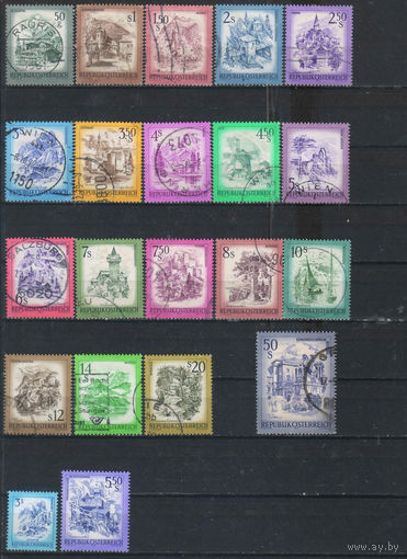 Австрия Респ 1973-82 Вып Туризм Виды #1430-33,1439-42,1475-78,1506,1519,1550,1565,1581,1596,1612,1654,1696, 1710