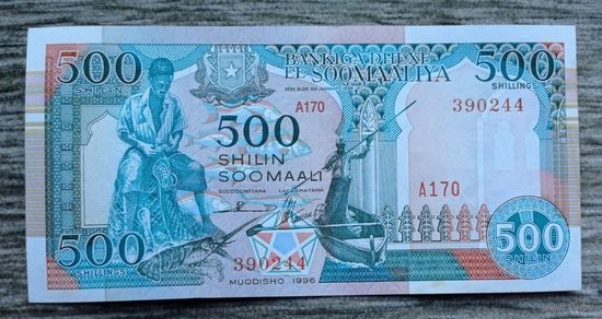 Werty71 Сомали 500 шиллингов 1996 UNC банкнота