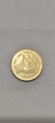 Марокко 10 сантимов 2002