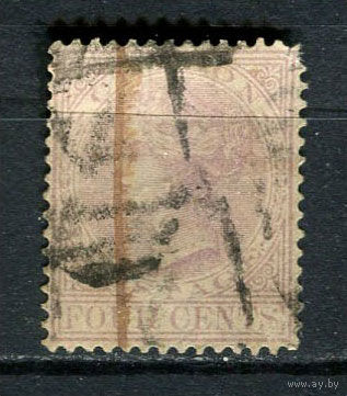 Британские колонии - Цейлон - 1883/1898 - Королева Виктория 4C - [Mi.60] - 1 марка. Гашеная.  (Лот 6HZ)-TG3P46